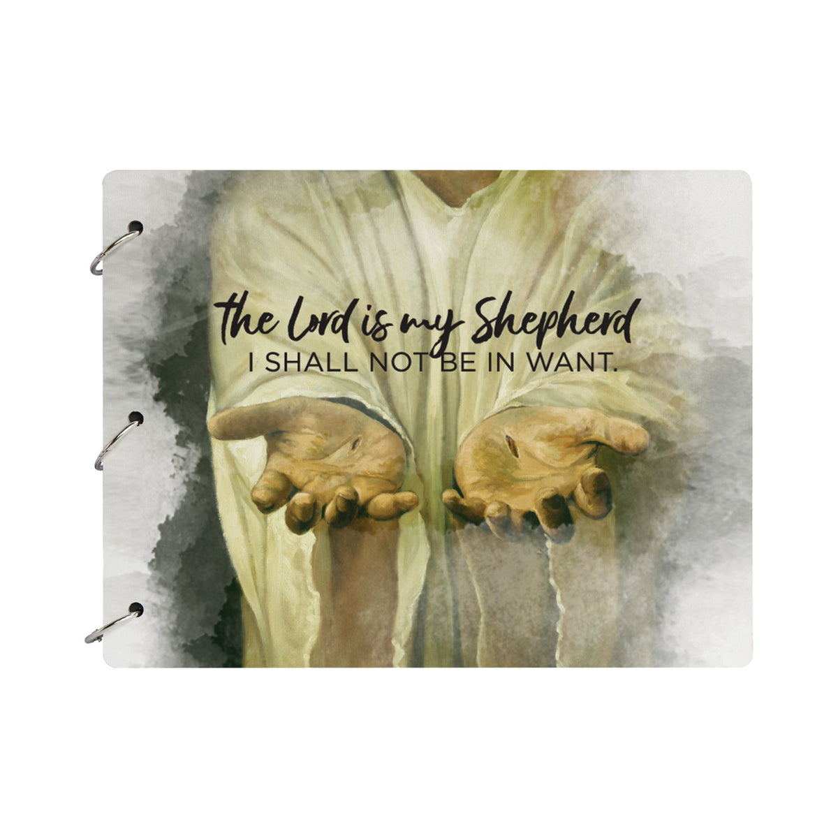 Celebration Of Life Funeral Guest Books For Memorial Services Registry With Wooden Cover - The Lord Is My Shepherd - LifeSong Milestones