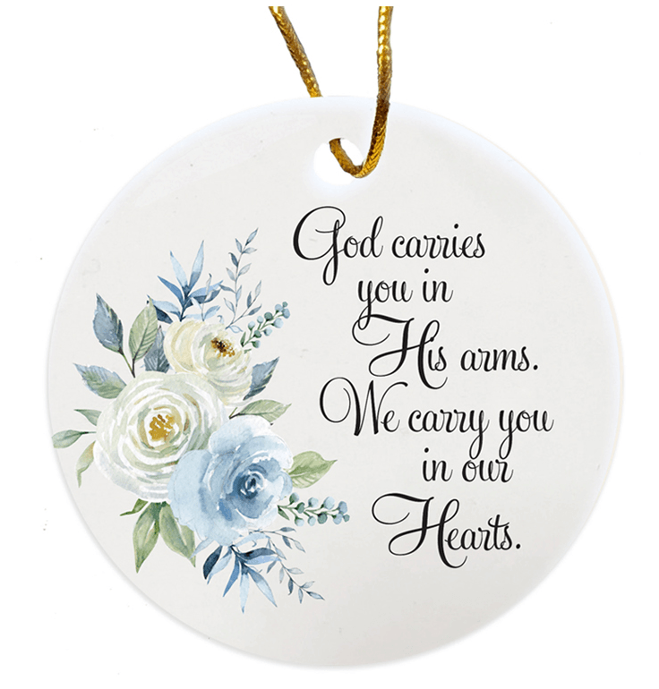 Ceramic Memorial Ornament for Loss of Loved One In Loving Memory - LifeSong Milestones