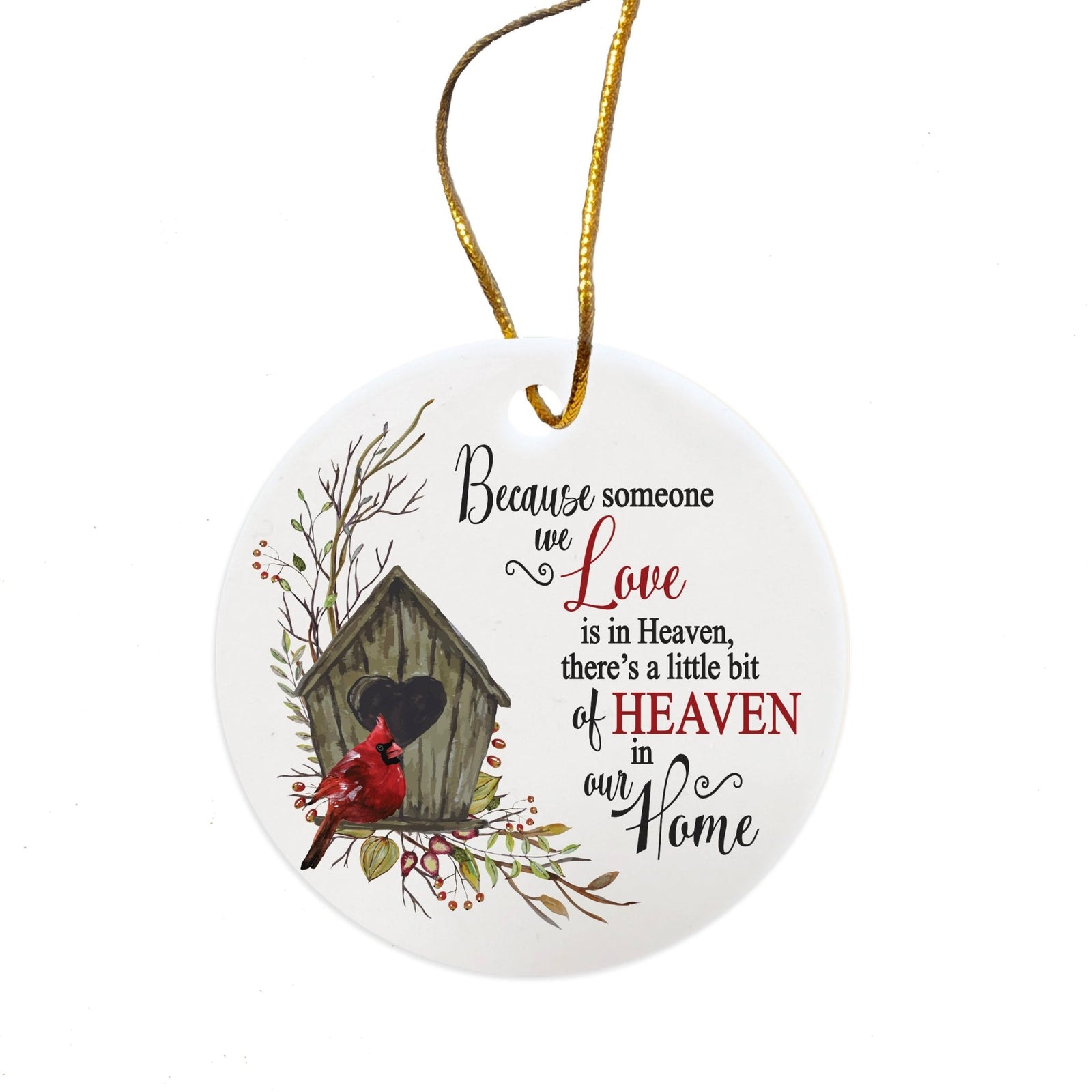 Ceramic Memorial Ornament for Loss of Loved One You Are In Heaven - LifeSong Milestones