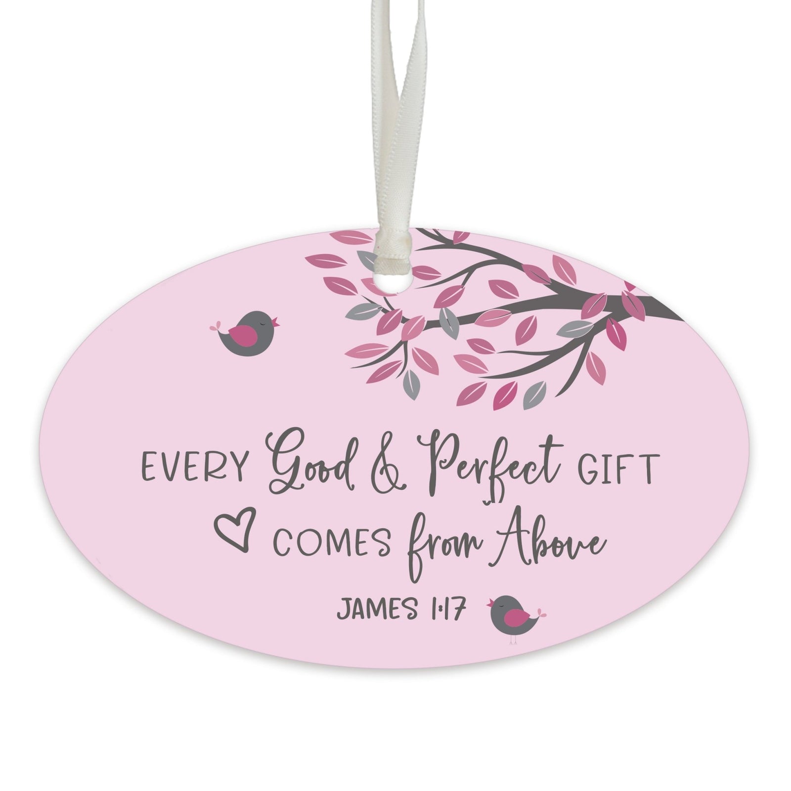 Child Baptism Hanging Ornament Verse Gift for Goddaughter - LifeSong Milestones