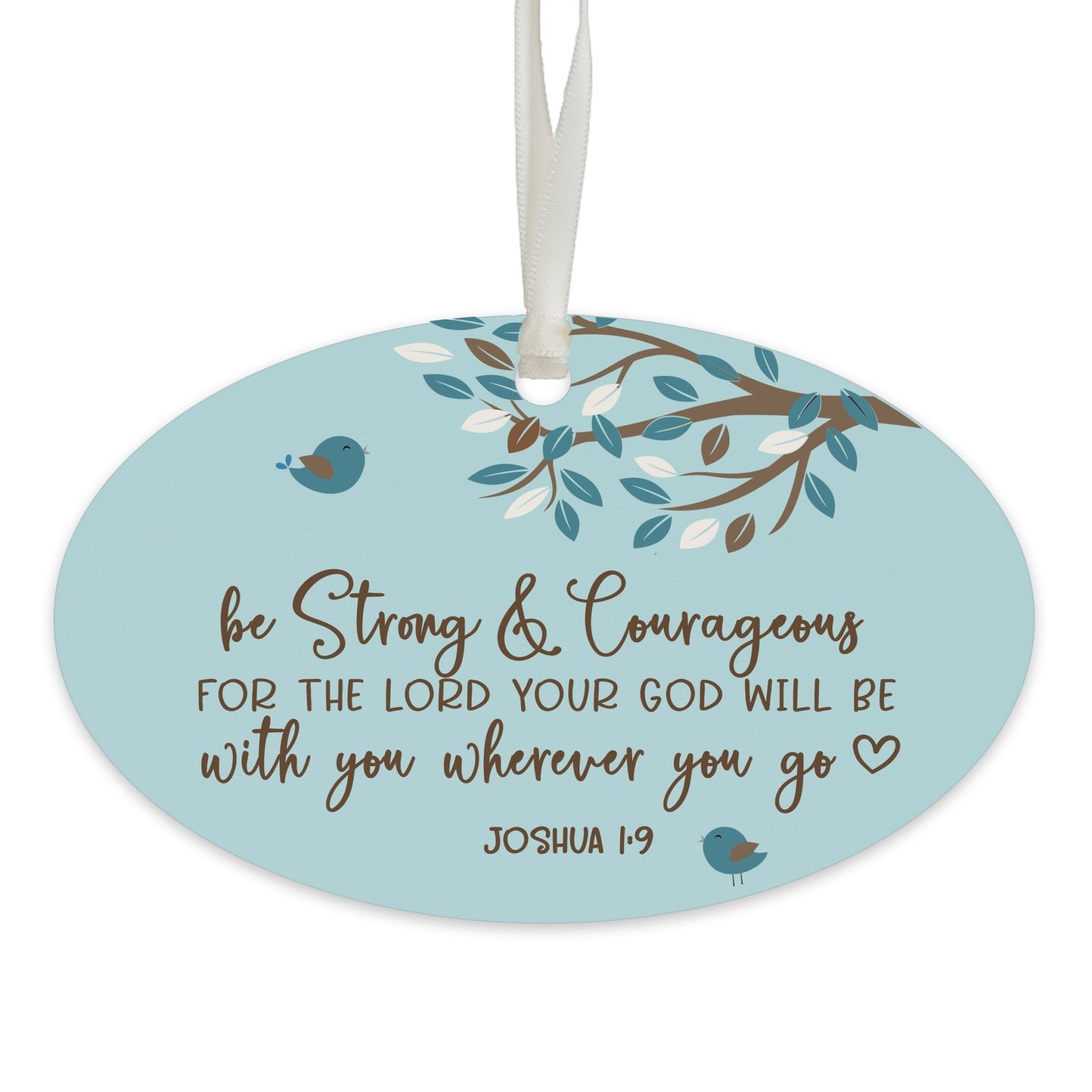 Child Baptism Hanging Ornament Verse Gift for Godson - LifeSong Milestones