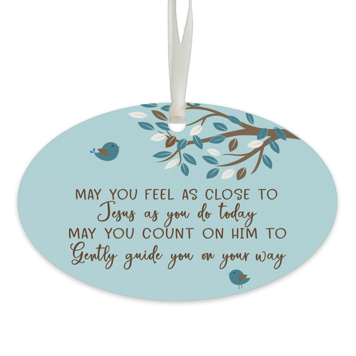 Child Baptism Hanging Ornament Verse Gift for Godson - LifeSong Milestones