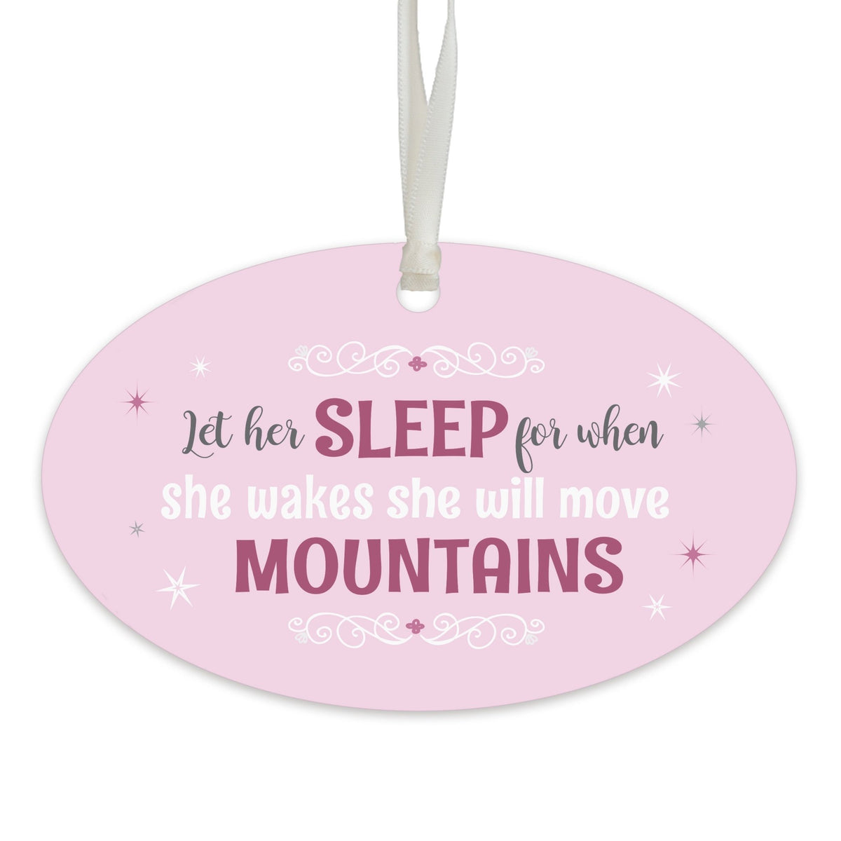 Child Baptism Pink Hanging Ornament Gift for Goddaughter - LifeSong Milestones