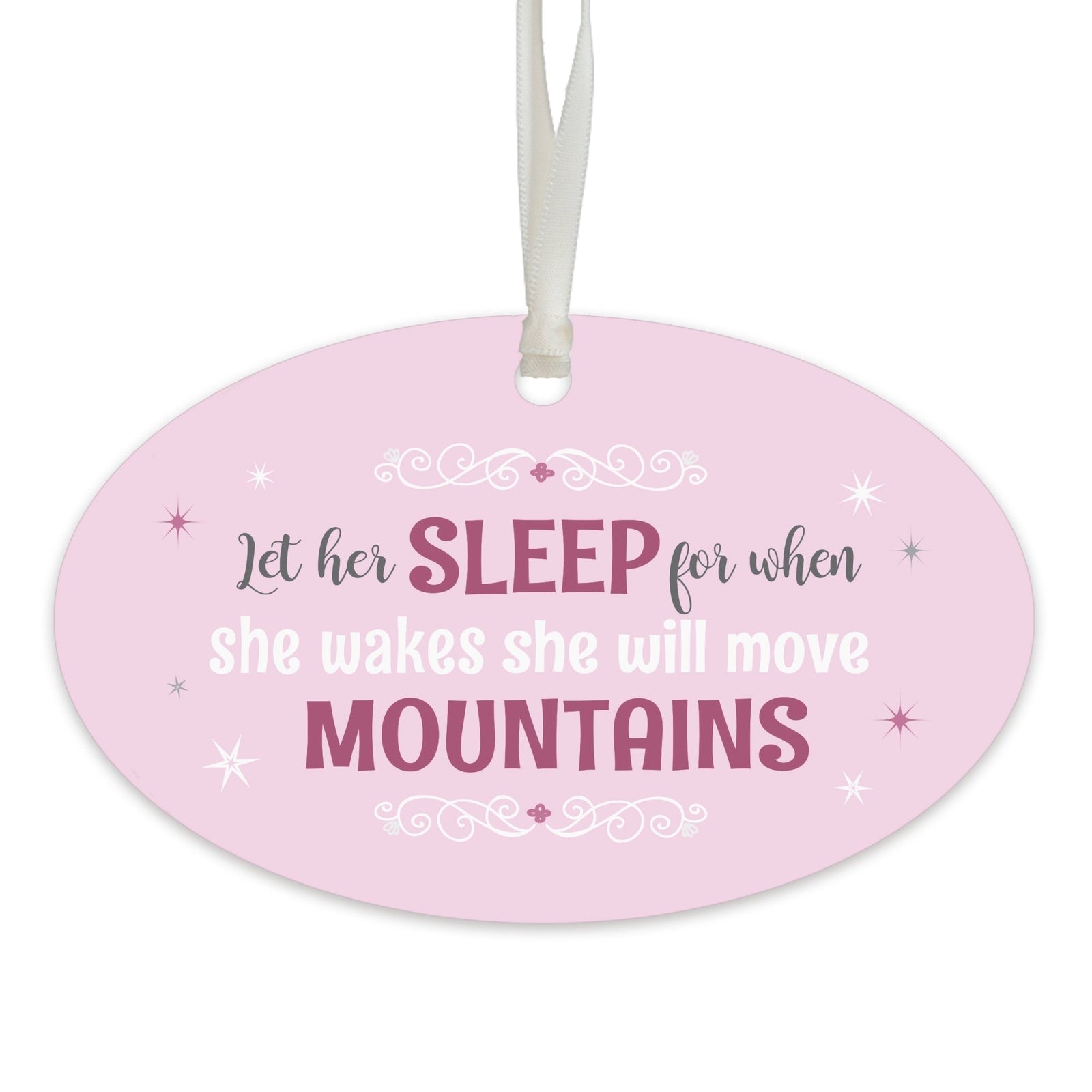 Child Baptism Pink Hanging Ornament Gift for Goddaughter - LifeSong Milestones