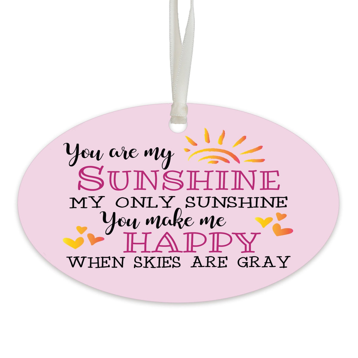 Child Baptism Pink Hanging Ornament Gift for Goddaughter - LifeSong Milestones