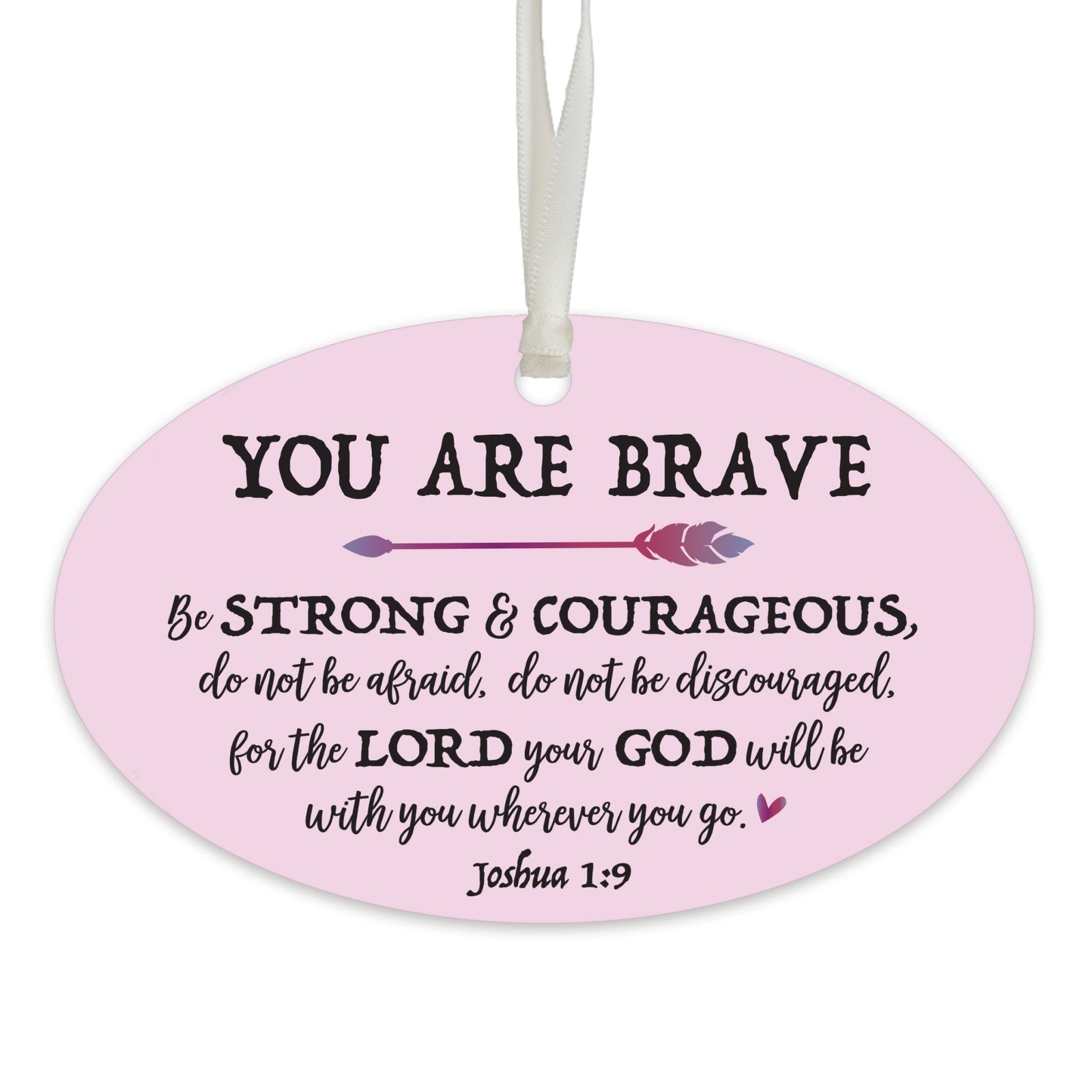 Child Baptism Pink Hanging Ornament Gift for Goddaughter - LifeSong Milestones