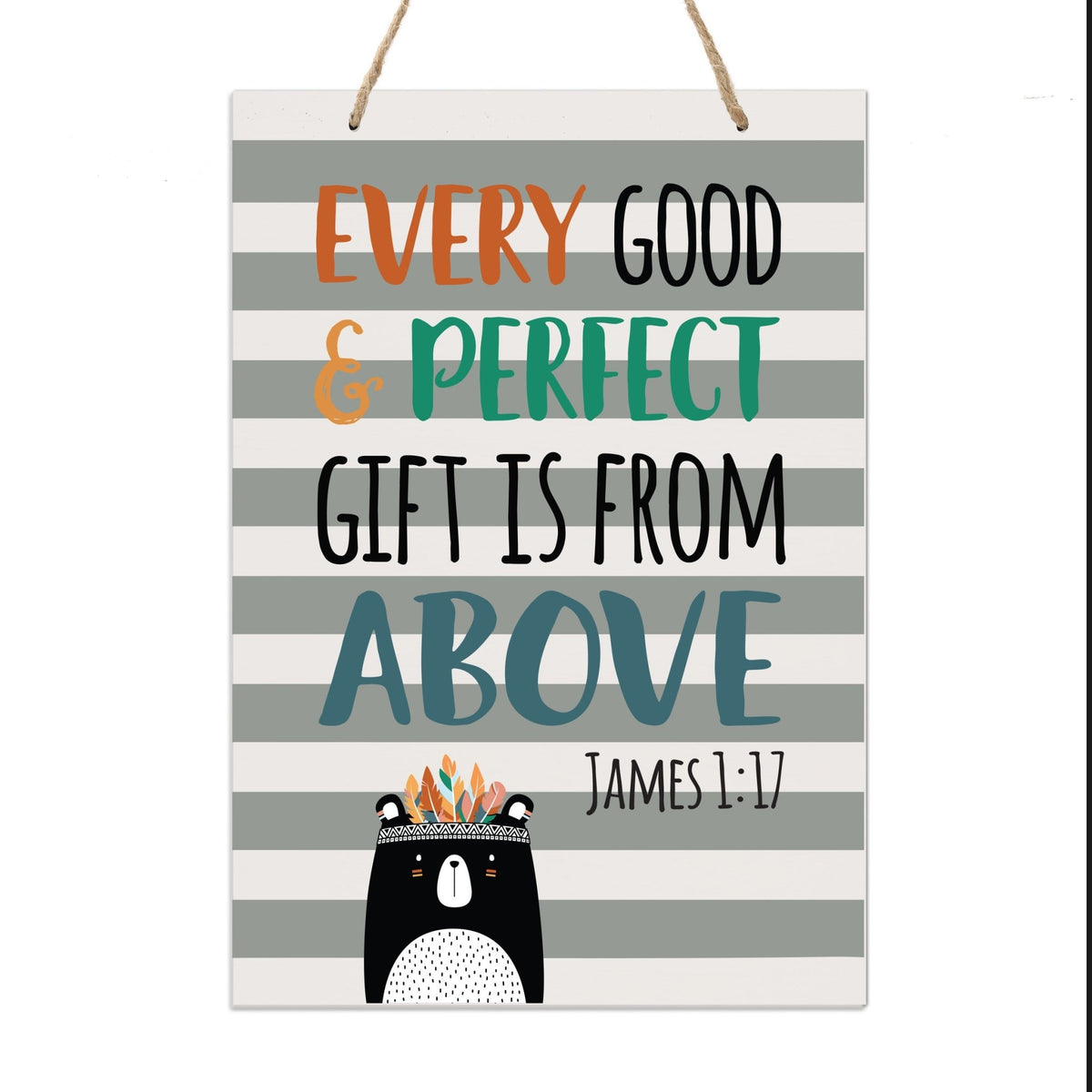 Wall Hanging Rope Signs Baptism Gifts For Boy And Girls