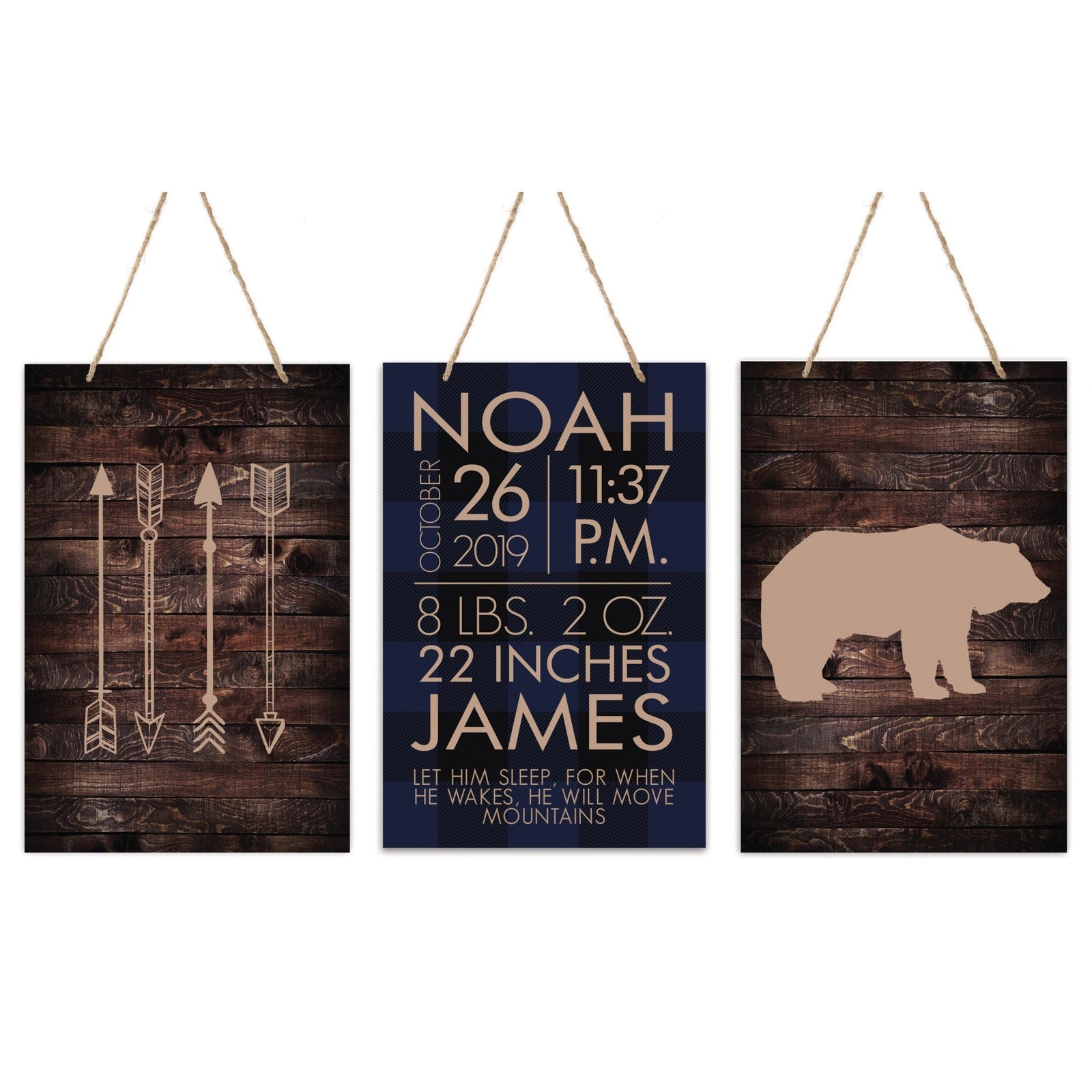 Childrens Wall Decor For Boys and Girls Bedroom - Arrows - LifeSong Milestones