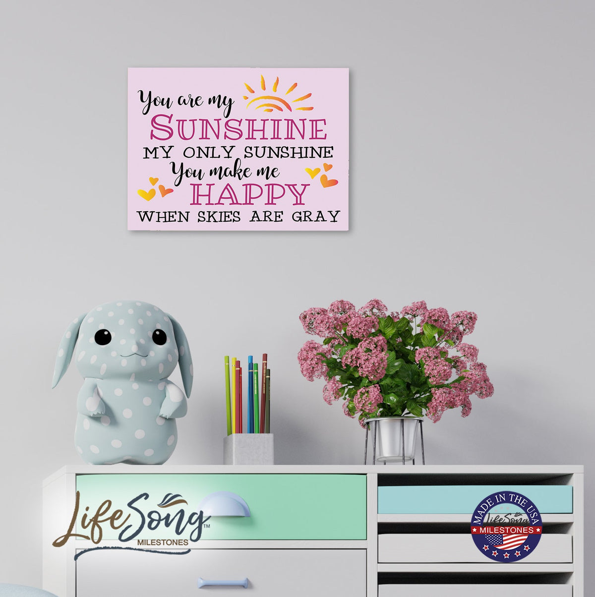 Children’s Wall Decor Sign Gift for Girls - LifeSong Milestones