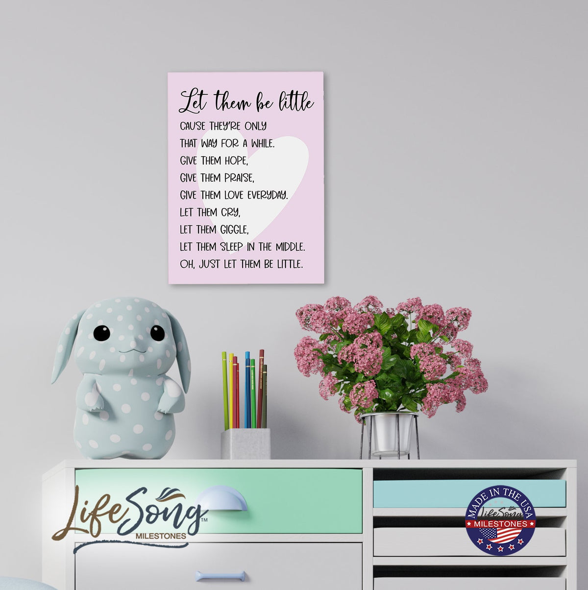 Children’s Wall Decor Sign Gift for Girls - LifeSong Milestones