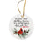 Christmas Cardinal Memorial Ceramic Ornament - We Remember - LifeSong Milestones