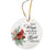 Christmas Cardinal Memorial Ceramic Ornament - Your Wings Were Ready - LifeSong Milestones