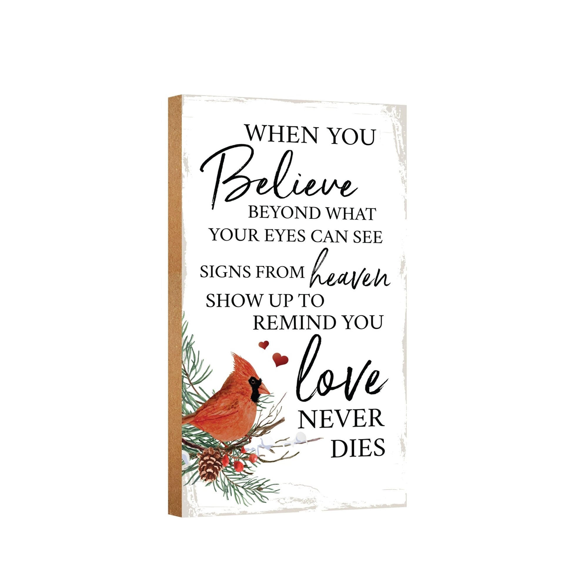 LifeSong Milestones Christmas Memorial Wooden Wall Plaque for Home Decor
