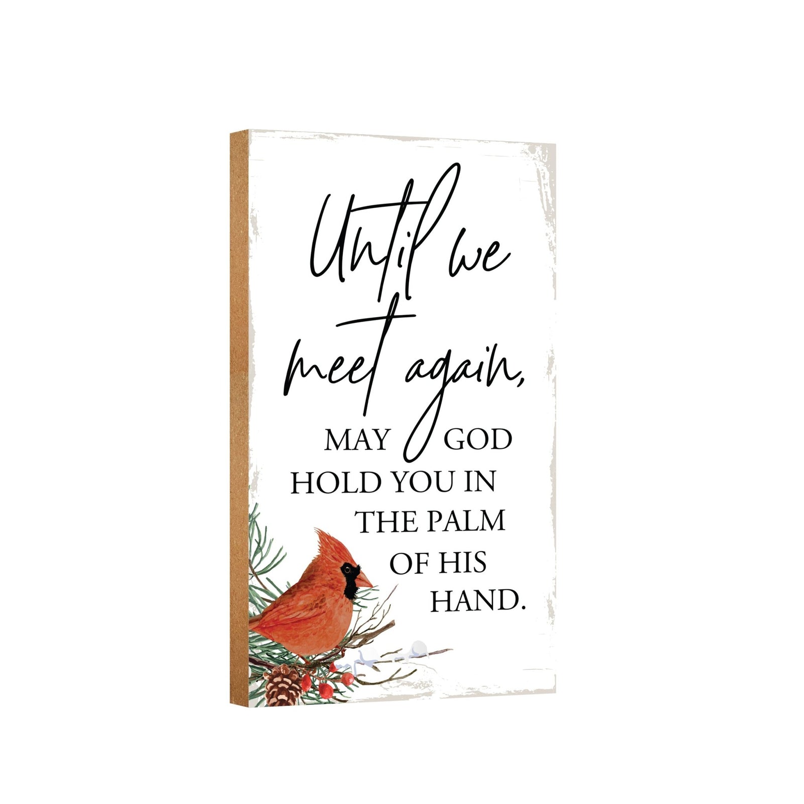 Wooden memorial plaque - a thoughtful gift for loss of a loved one.