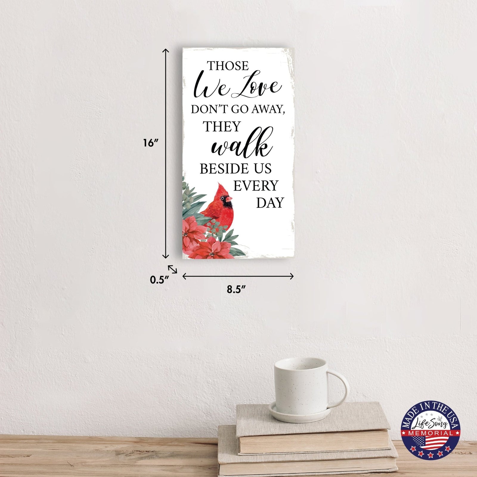 Christmas Memorial Wooden Wall Plaque for Home Decor - LifeSong Milestones