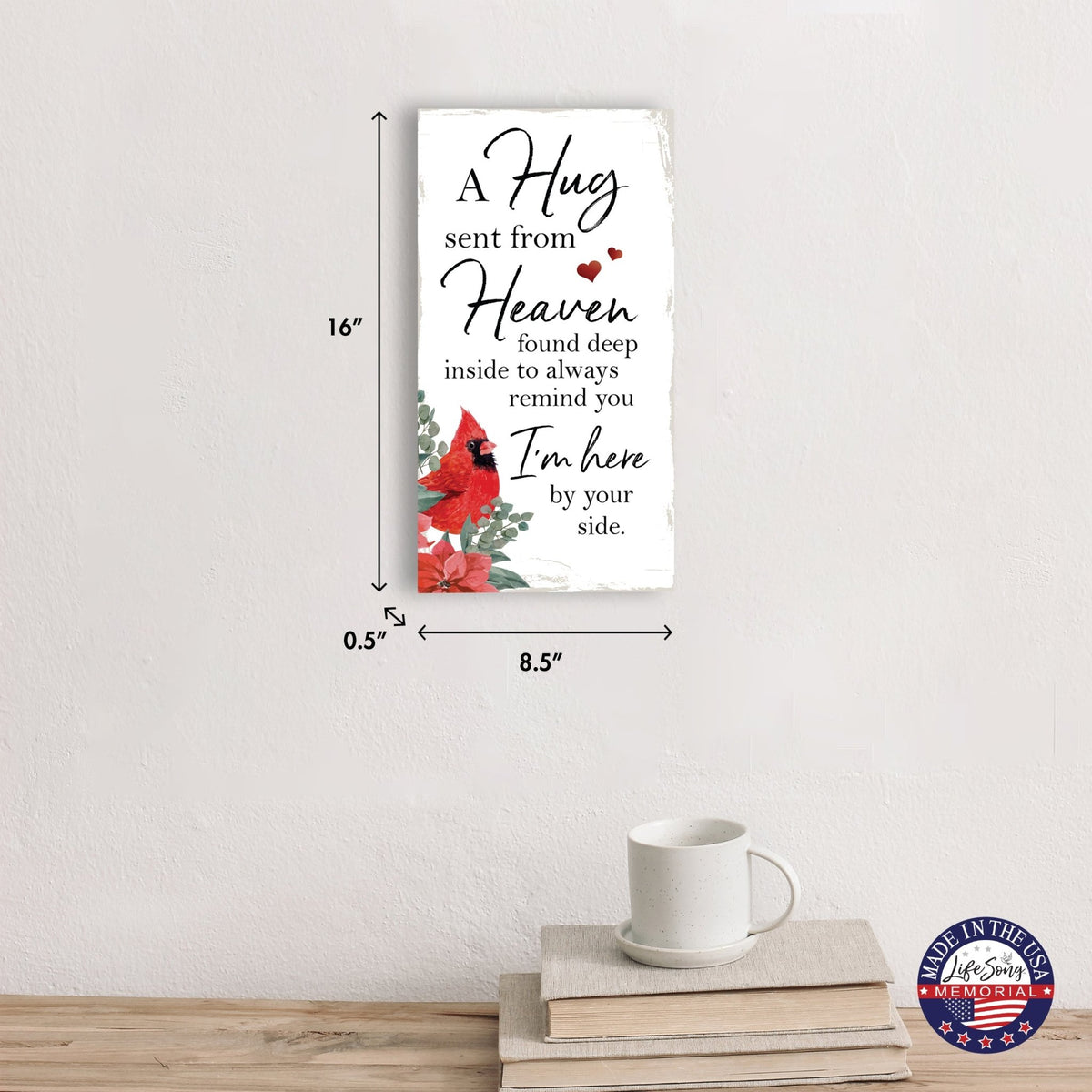 Christmas Memorial Wooden Wall Plaque for Home Decor - LifeSong Milestones