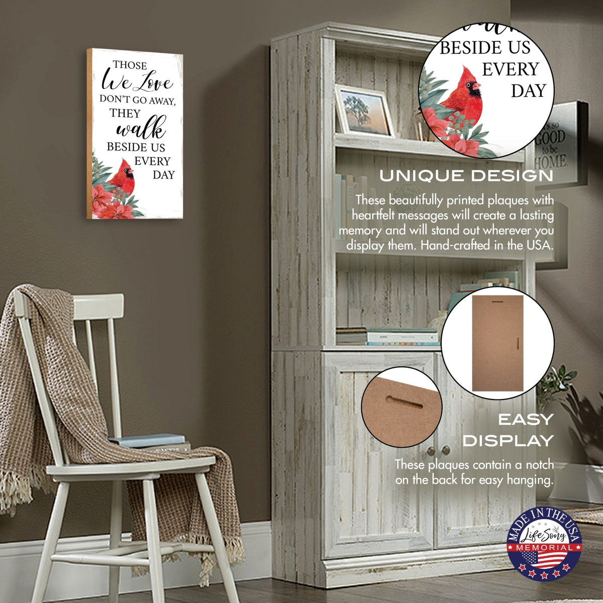 Christmas Memorial Wooden Wall Plaque for Home Decor - LifeSong Milestones