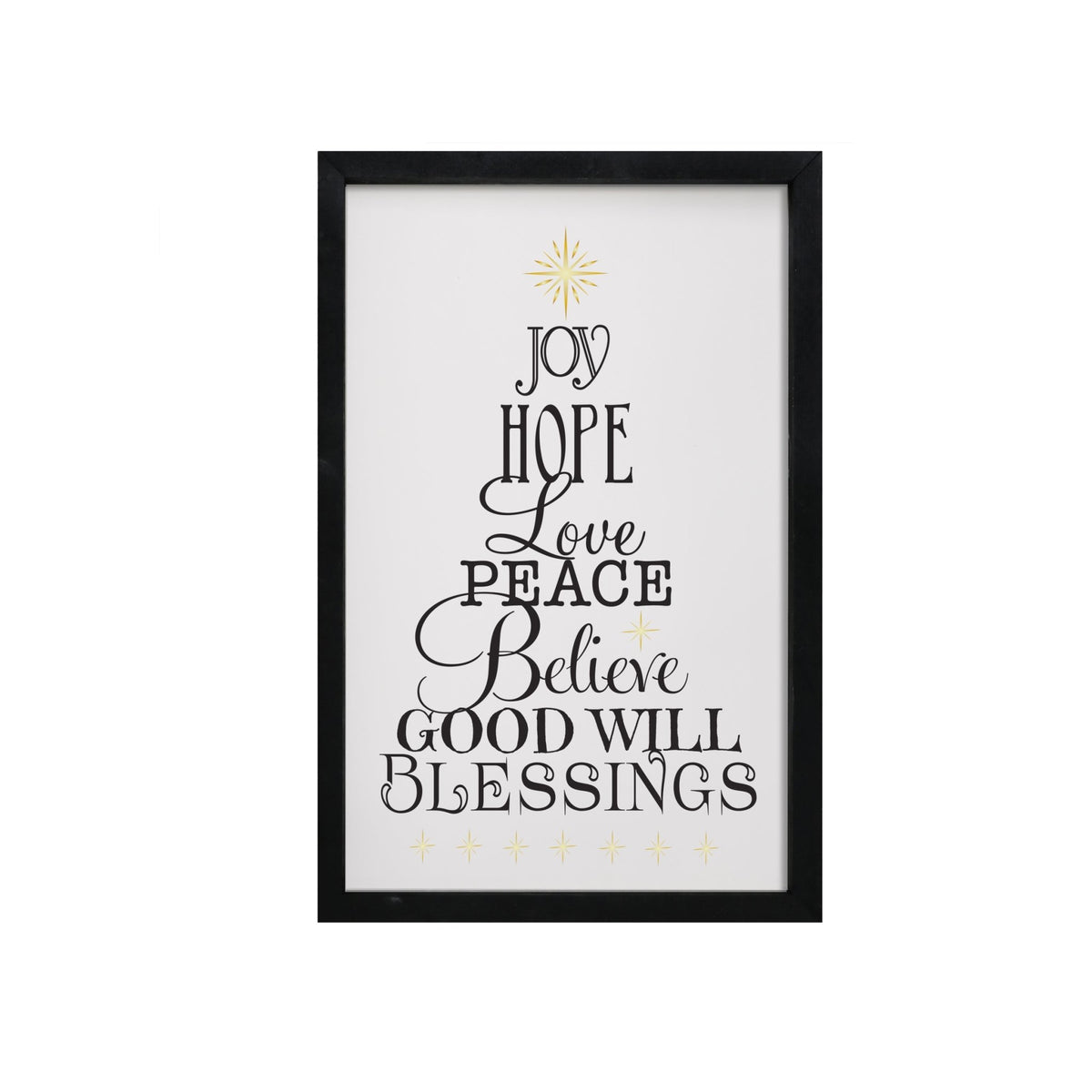 Christmas Shelf Décor - Joy Hope Love Peace - LifeSong Milestones