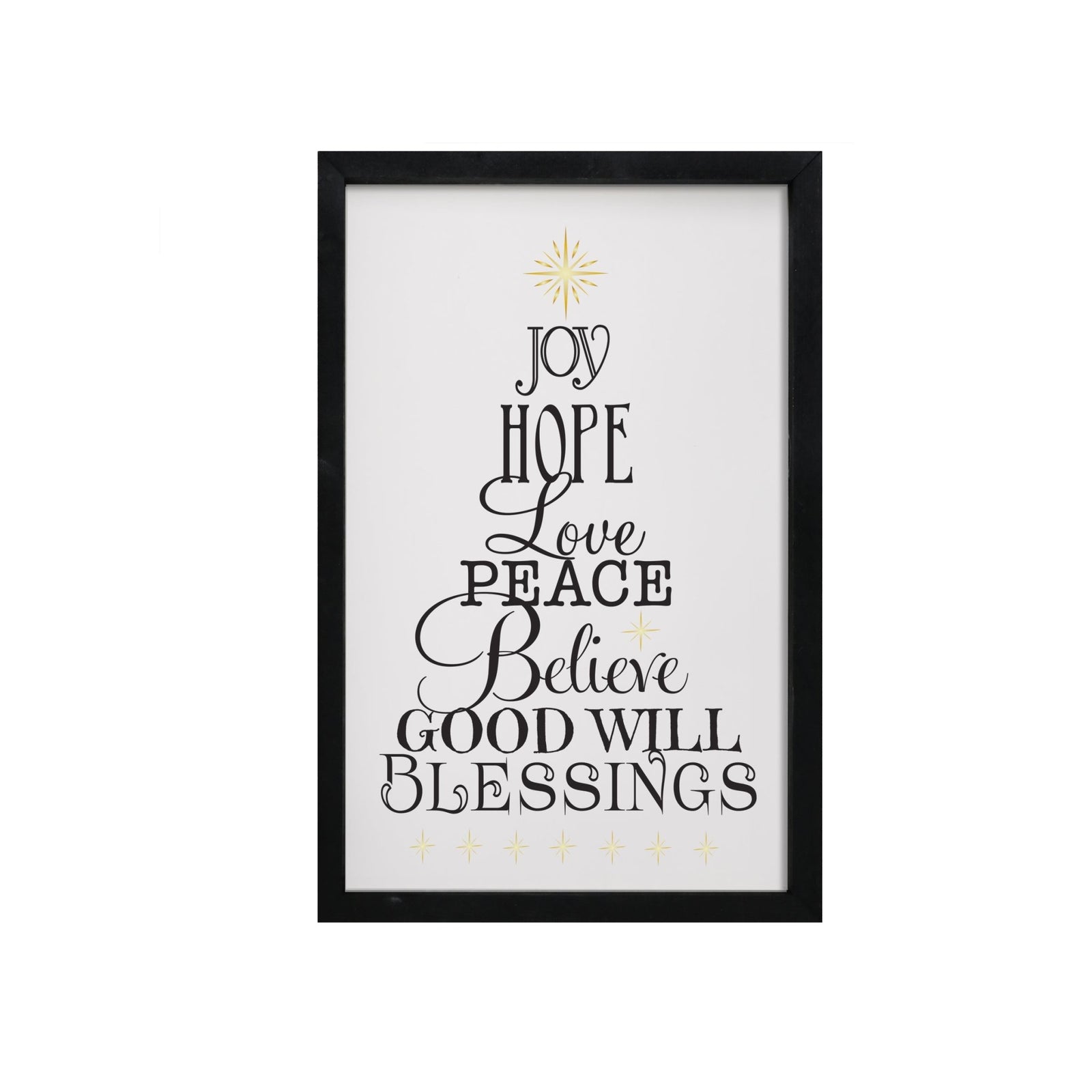 Christmas Shelf Décor - Joy Hope Love Peace - LifeSong Milestones