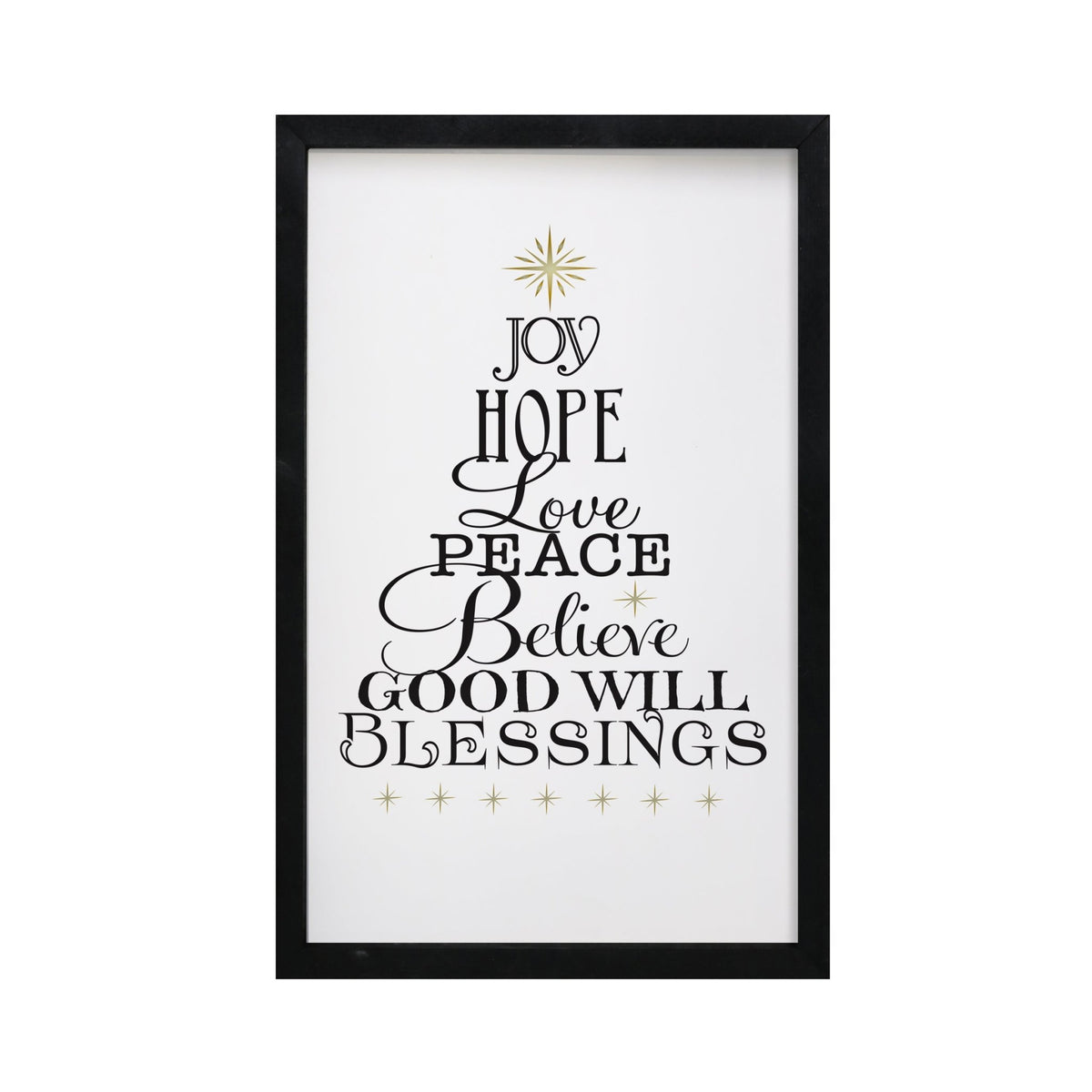 Christmas Shelf Décor - Joy Hope Love Peace - LifeSong Milestones