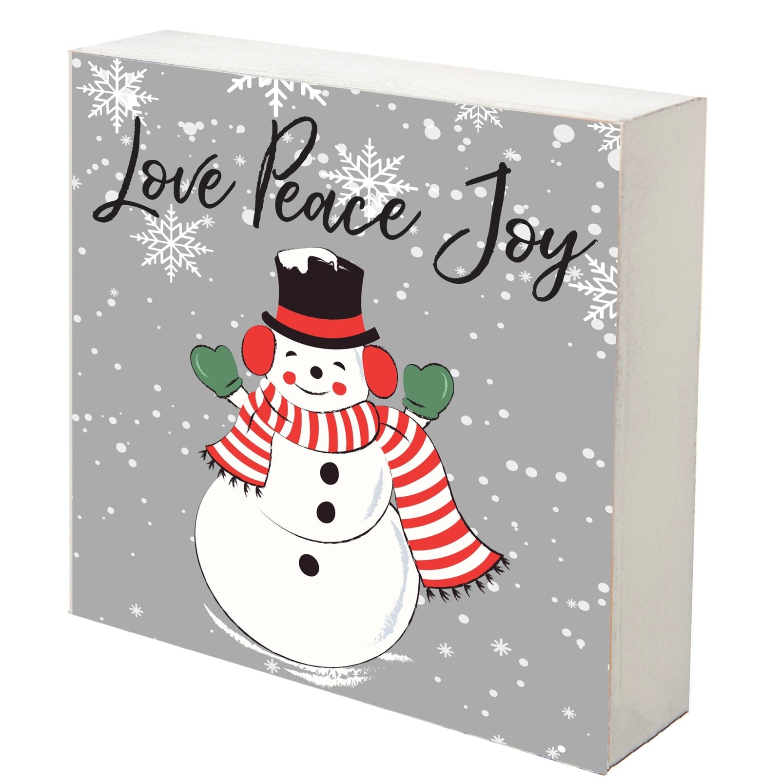 Christmas Shelf Décor - Love Peace Joy - LifeSong Milestones