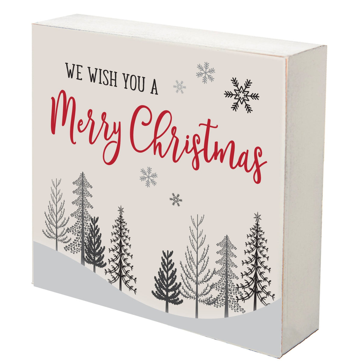 Christmas Shelf Décor - We Wish You A Merry Christmas - LifeSong Milestones