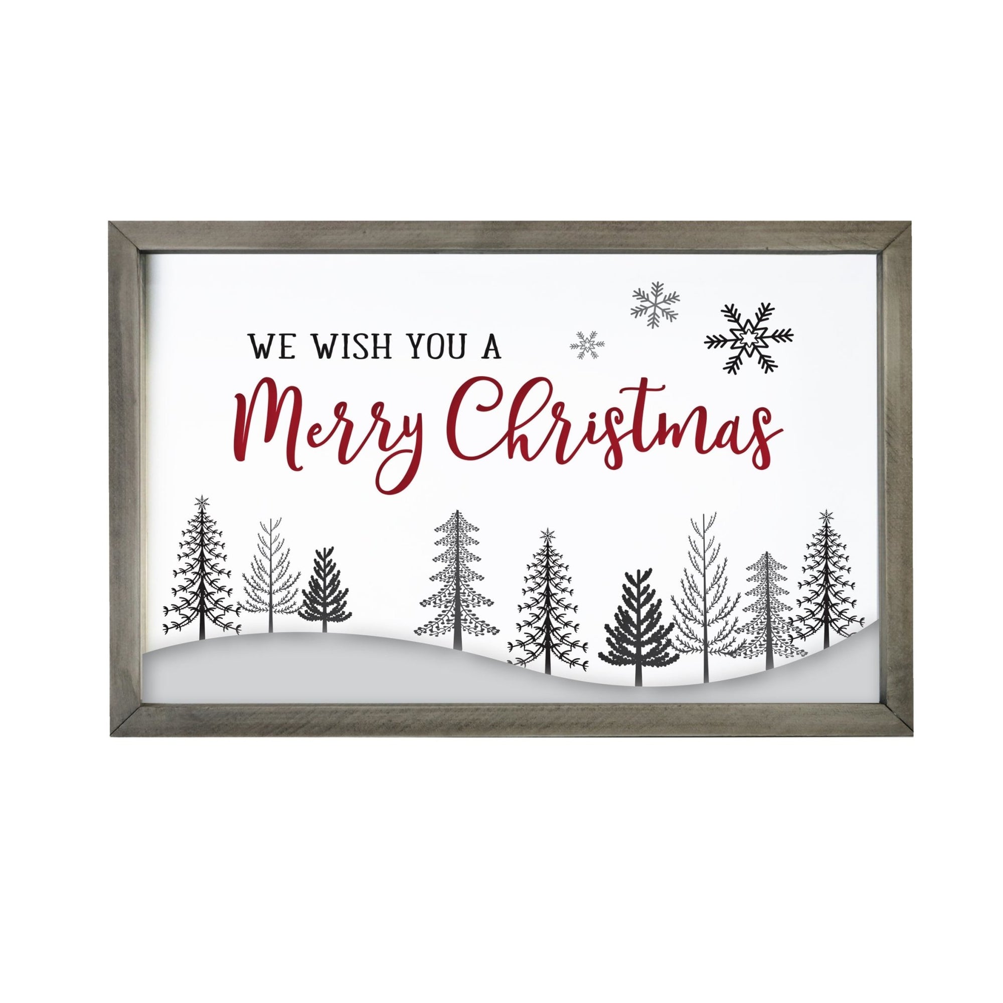 Christmas Shelf Décor - We Wish You a Merry Christmas - LifeSong Milestones