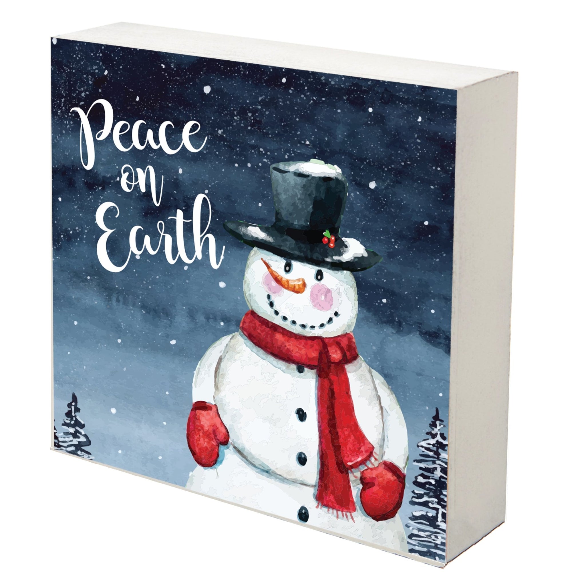 Christmas Snowman Shelf Décor - Peace On Earth - LifeSong Milestones