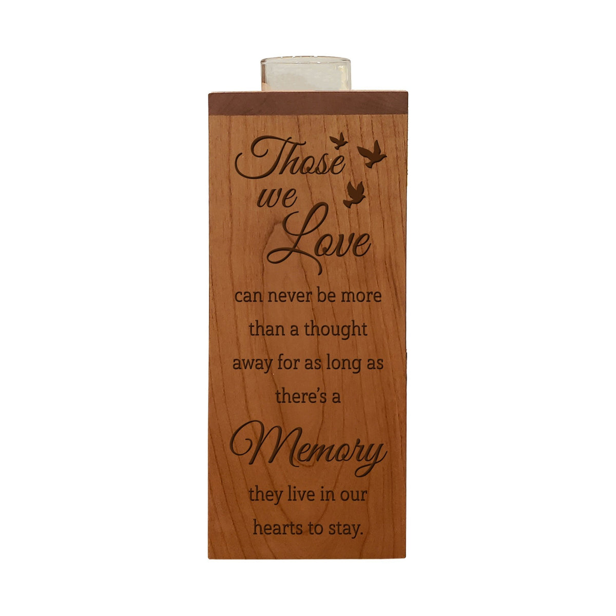 Cozy Cardinal Memorial Vertical Urns With Single Candle Holder For Human Ashes - Those We Love - LifeSong Milestones