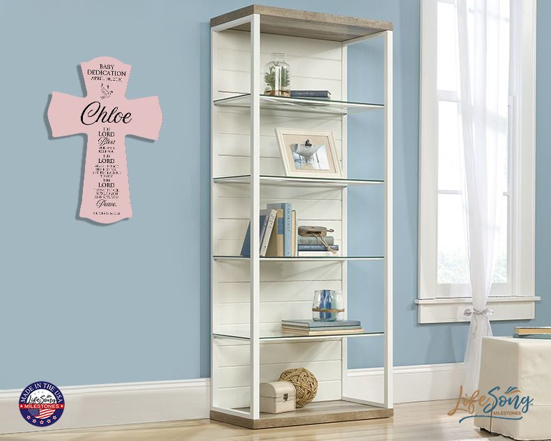 Custom Baby Dedication Wall Cross