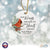 Custom Ceramic Christmas Memorial White Round Ornament 2.75in Your Wings Were Ready - LifeSong Milestones