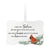 Custom Ceramic Christmas Memorial White Scalloped Ornament 2.5x4in When You Believe Beyond - LifeSong Milestones