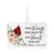 Custom Ceramic Everyday Memorial White Scalloped Ornament 2.5x4in Your Wings Were Ready - LifeSong Milestones