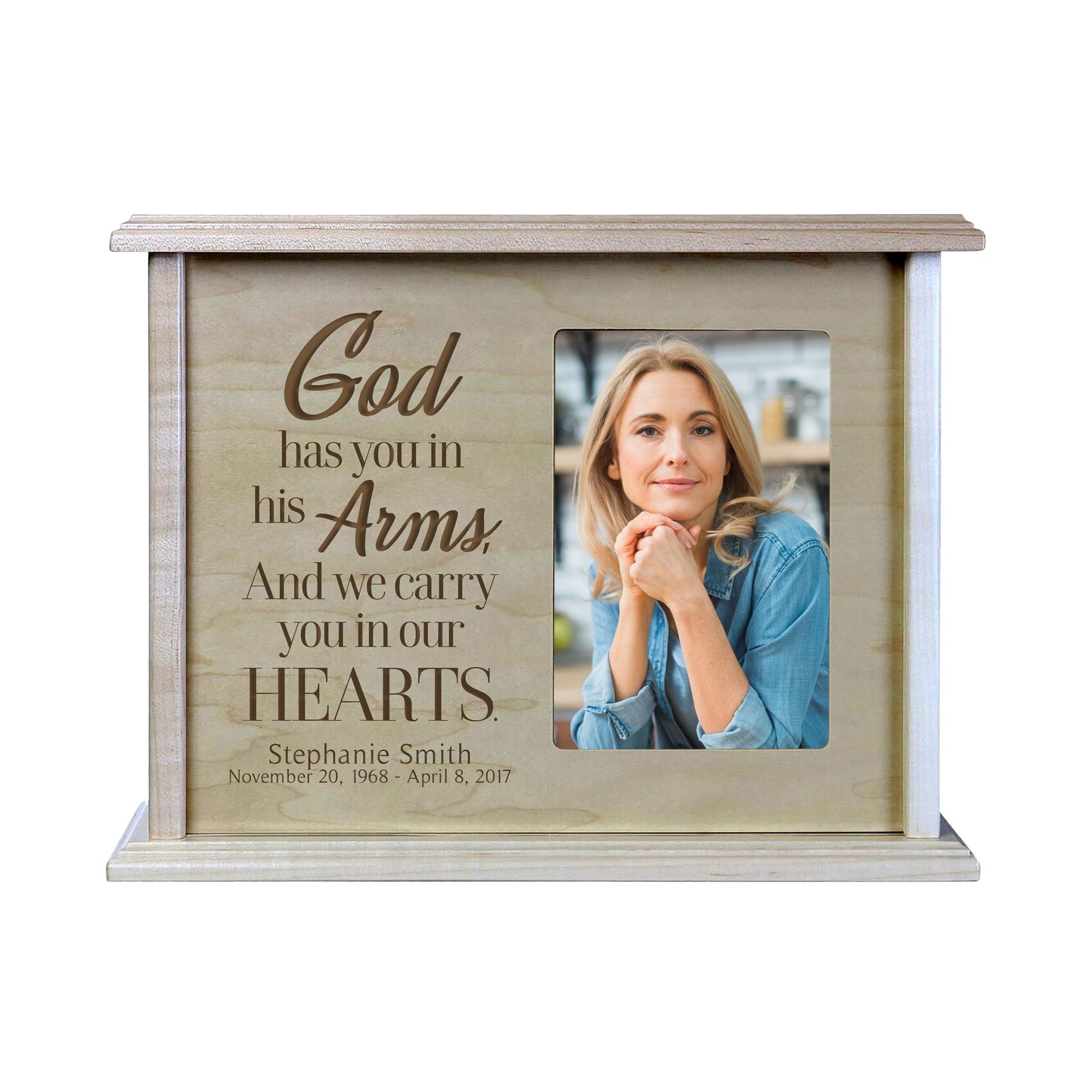 Custom Photo Cremation Urn Box for Human Ashes