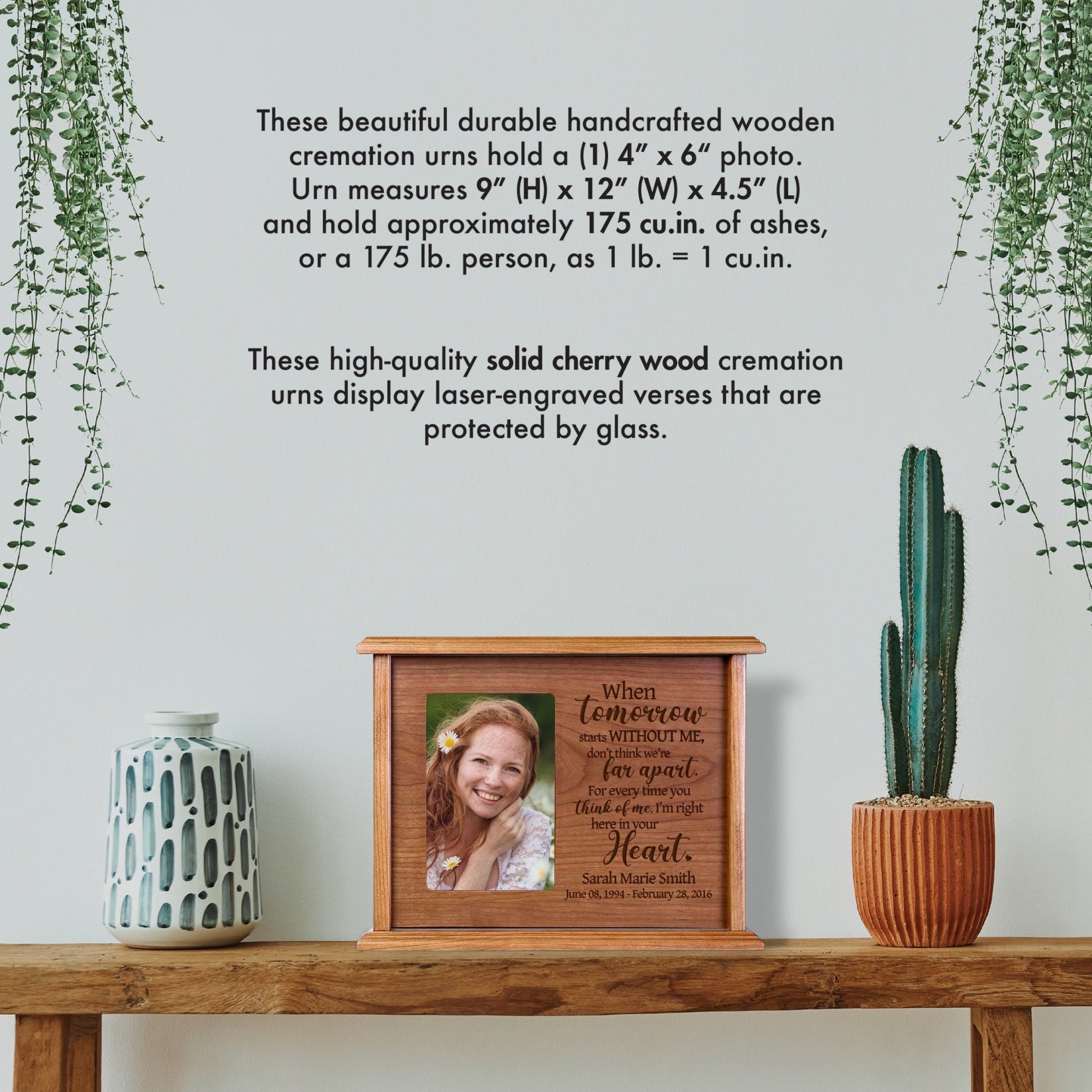 Personalized Photo Cremation Urn for Human Ashes
