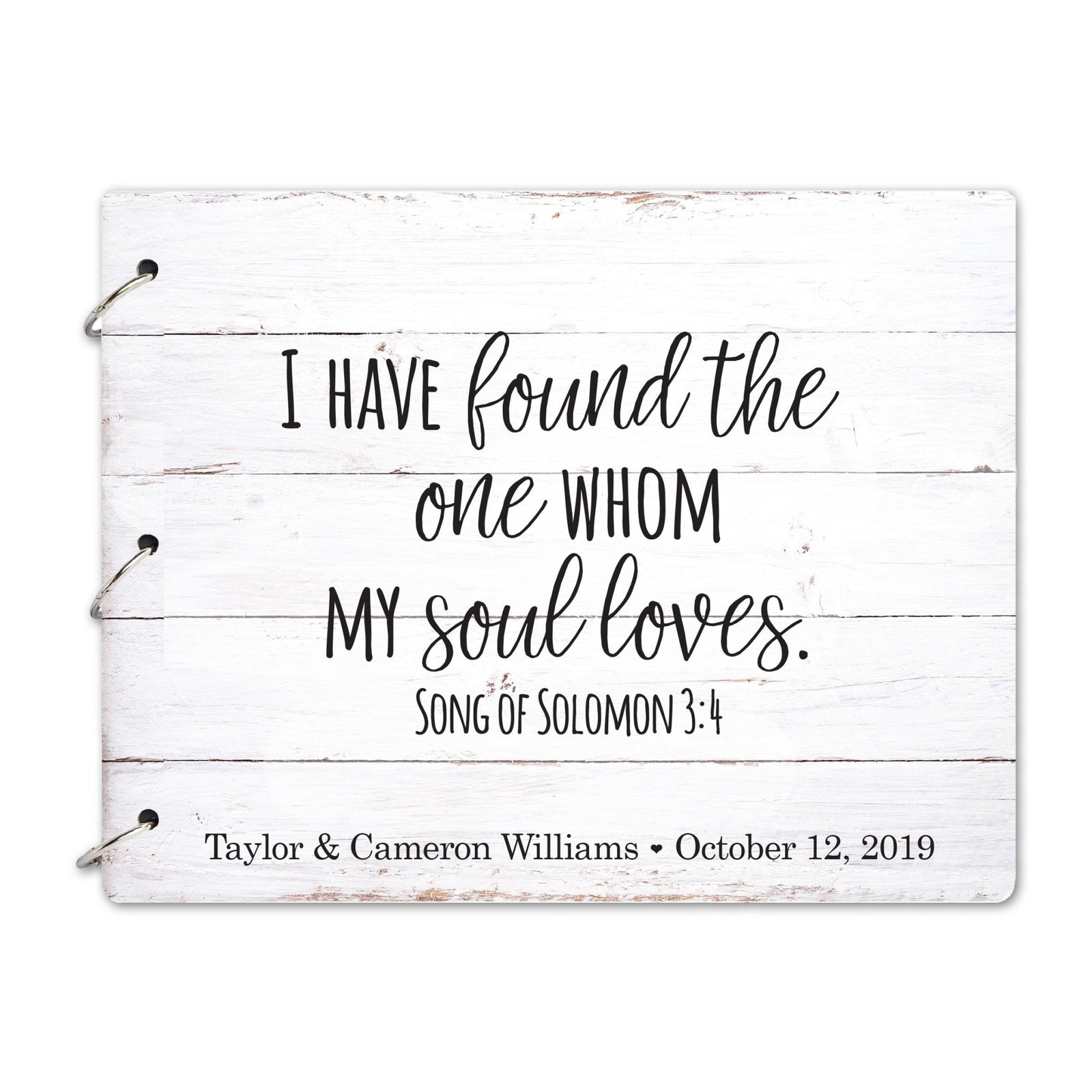 Custom Digitally Printed 3 Ring Wedding Photo Album 8.5” x 11” - LifeSong Milestones