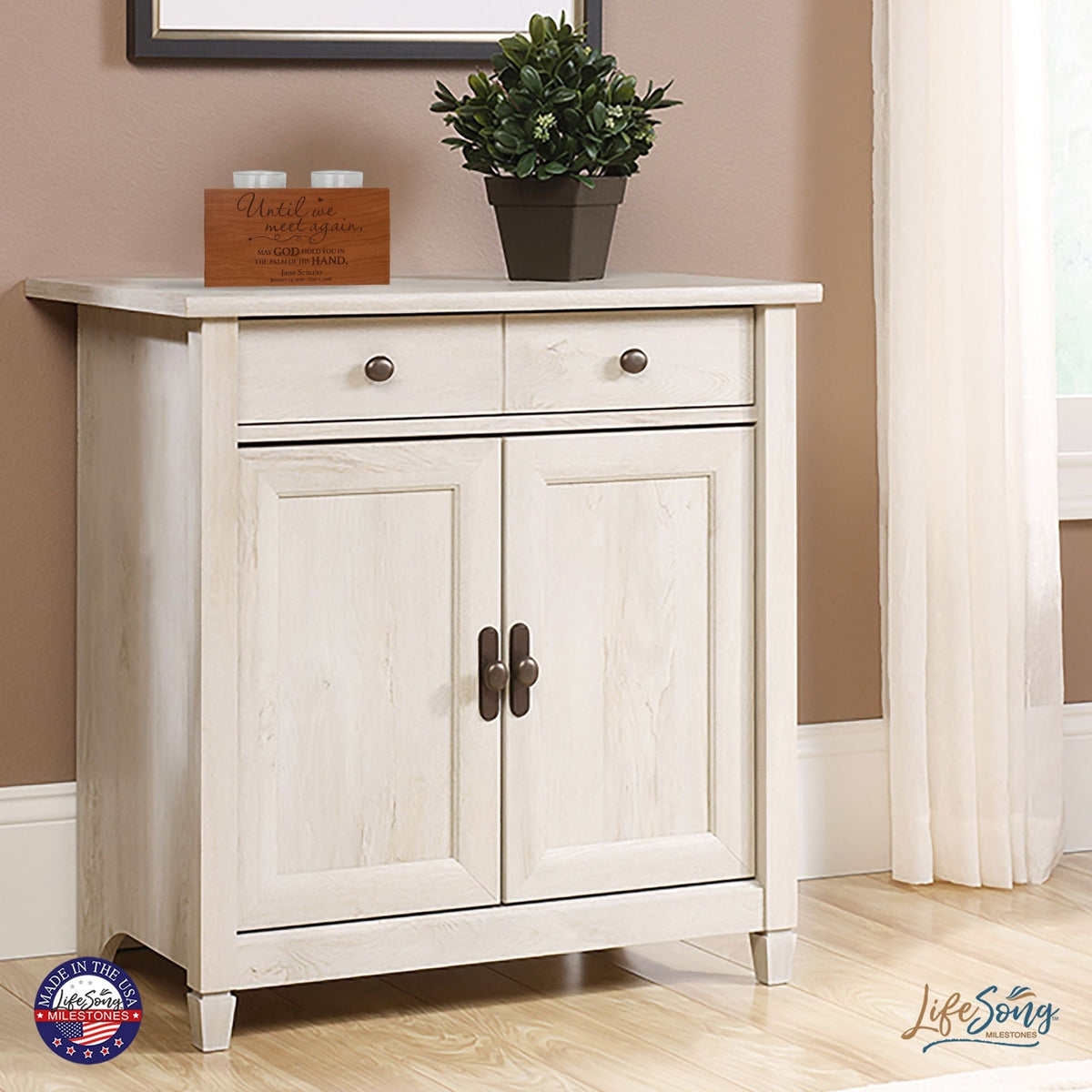 Custom Double Votive Candle Holder - Until We Meet Again - LifeSong Milestones