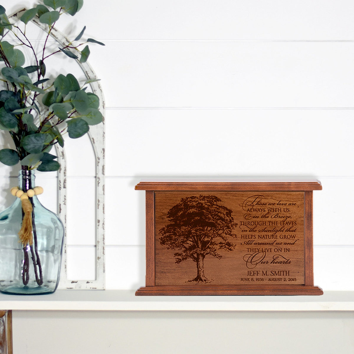 Personalized Engraved Cremation Urn for Human Ashes