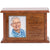 Custom Engraved Cherry Wood Urn Box with 4x5 Photo holds 262 cu in of Human Ashes Those We Love - LifeSong Milestones