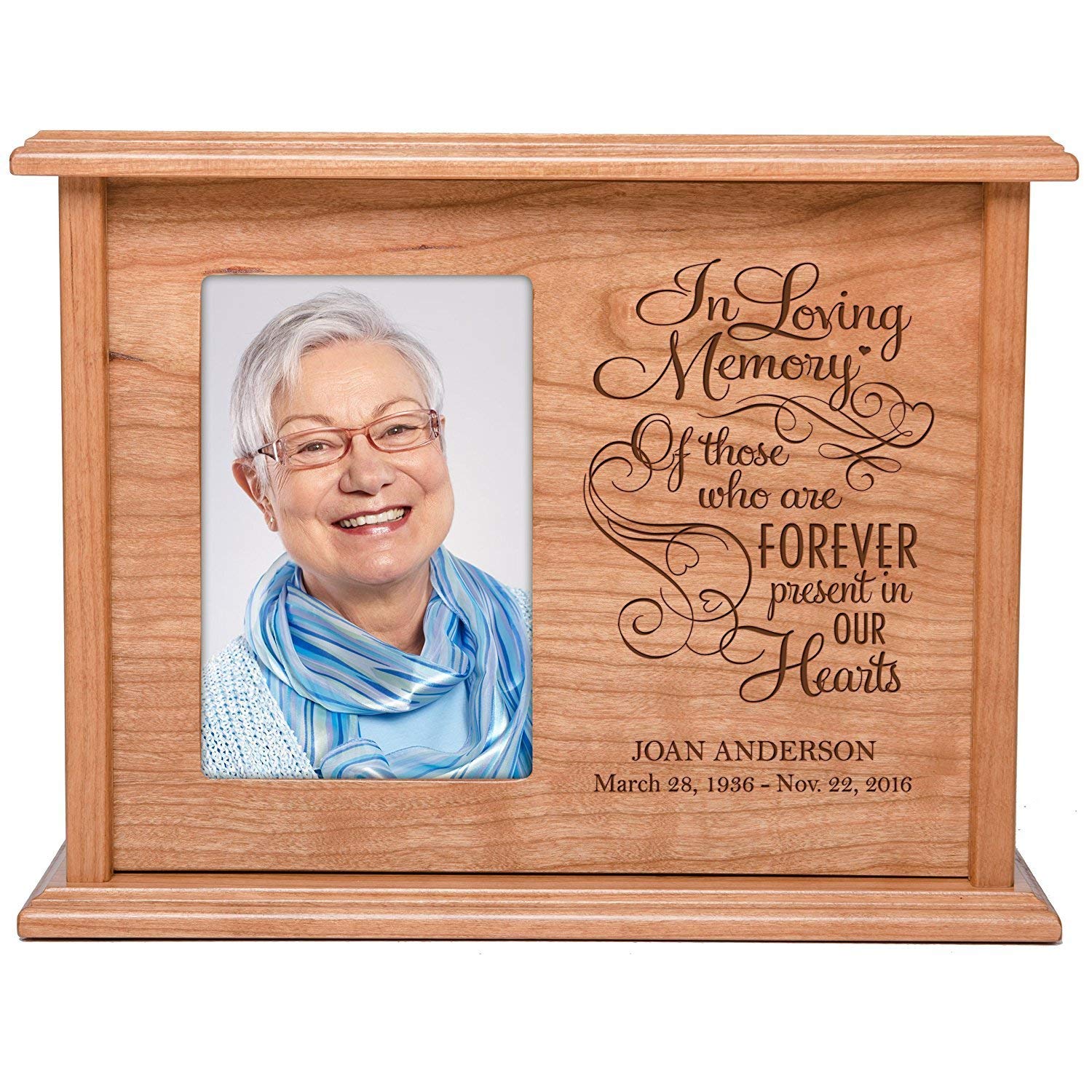 Engraved Custom Memorial Keepsake Urns for Adults