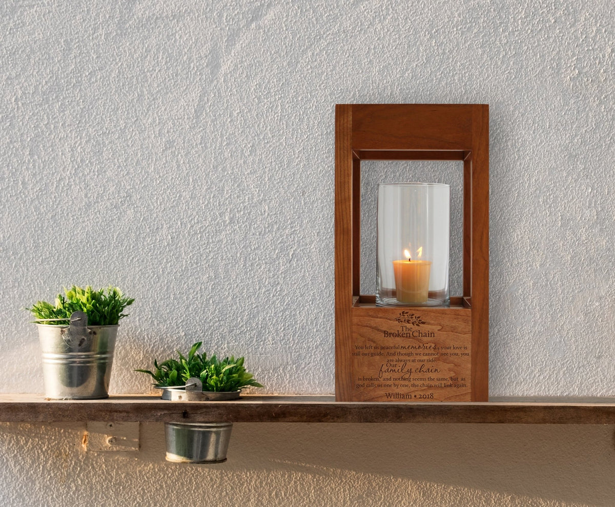 Custom Engraved Lantern Cremation Urn with Tealight Candle Holder - LifeSong Milestones