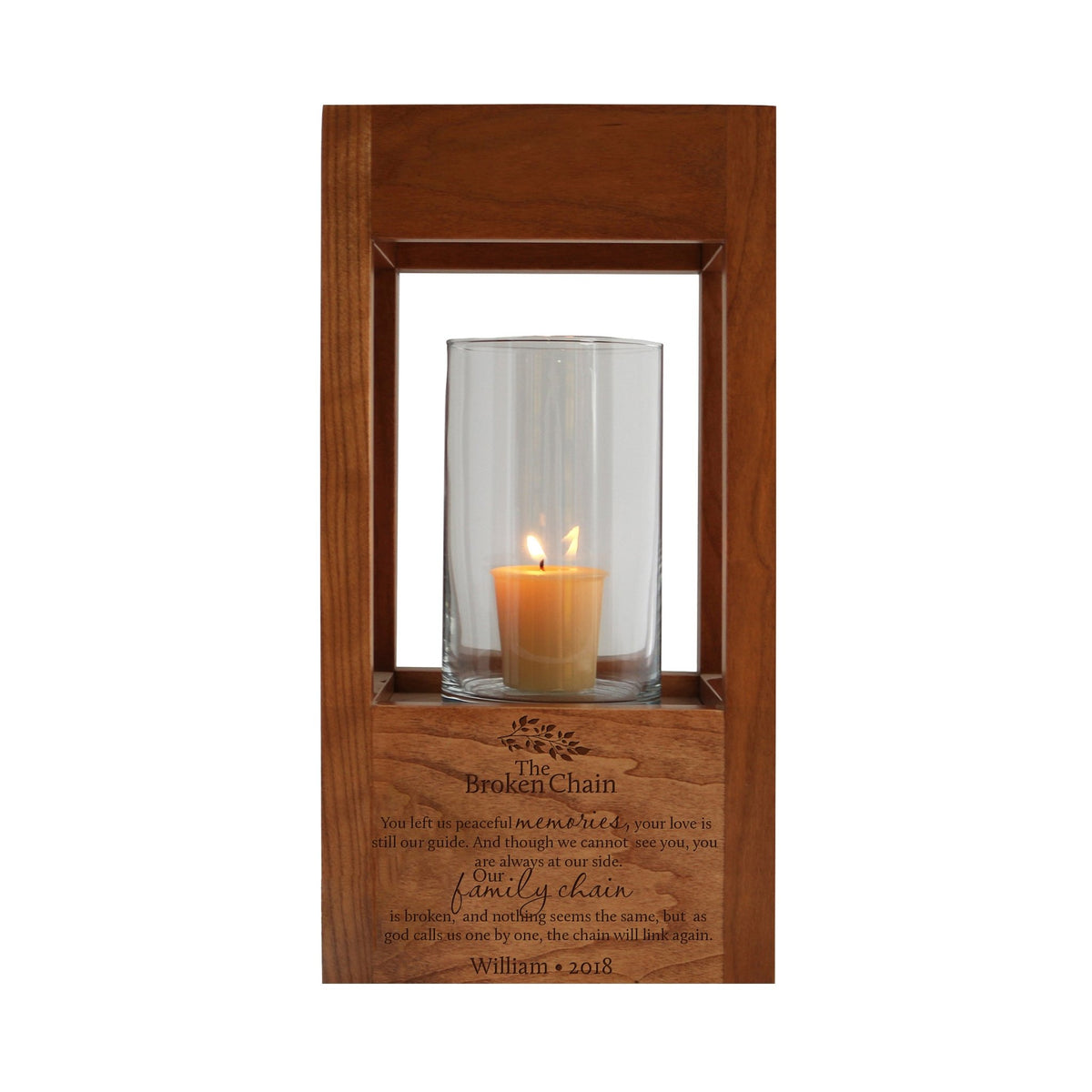Custom Engraved Lantern Cremation Urn with Tealight Candle Holder - LifeSong Milestones