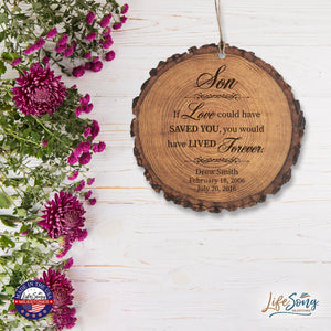 Custom Engraved Memorial Barky Ornament 3.75in If Love Could For The Loss Of Loved One - LifeSong Milestones