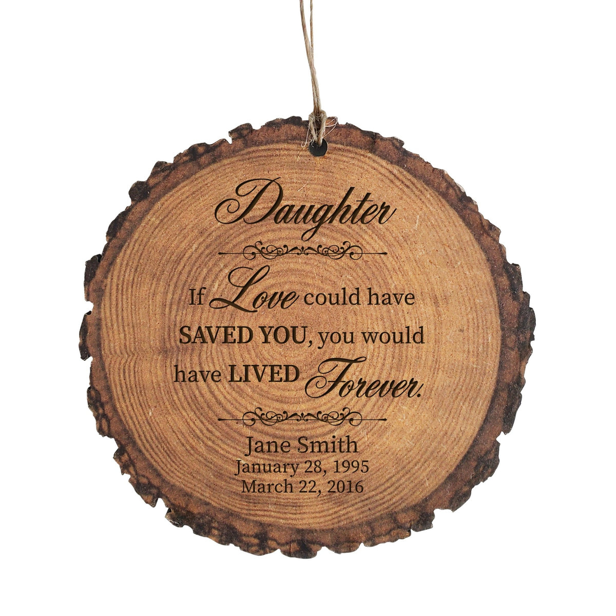 Custom Engraved Memorial Barky Ornament 3.75in If Love Could For The Loss Of Loved One - LifeSong Milestones