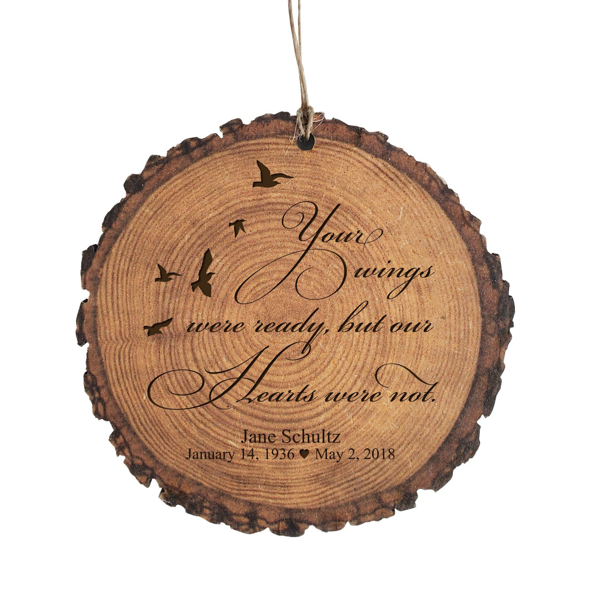 LifeSong Milestones Engraved Hanging Memorial Barky Ornament for Loss of Loved One