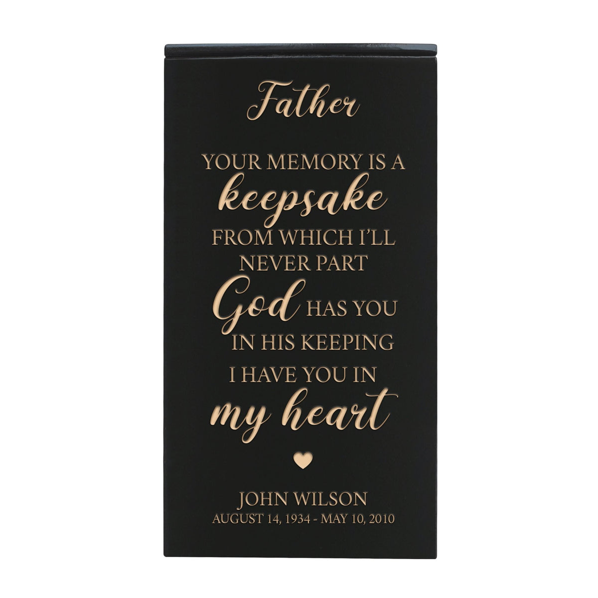  Elegant Engraved Wooden Keepsake Urn Box for Treasured Memories