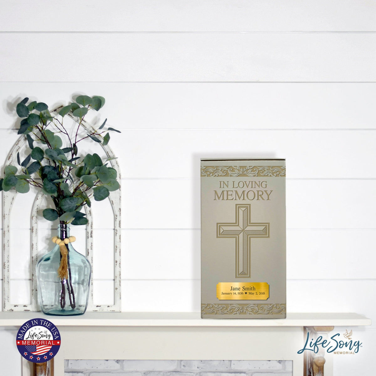 Personalized Funeral Wooden Keepsake Urn Box for Cherished Memories