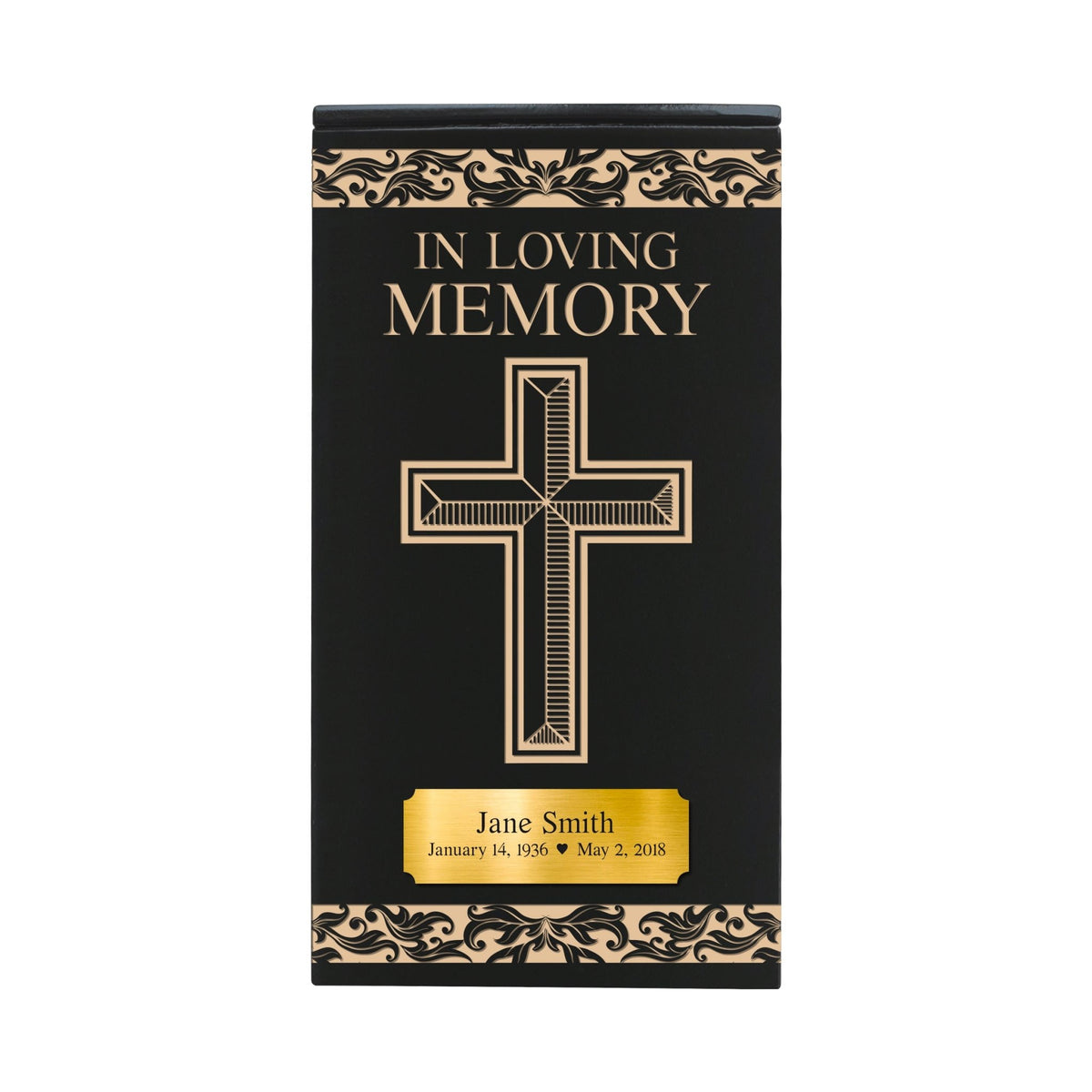 Personalized Funeral Wooden Keepsake Urn Box for Cherished Memories