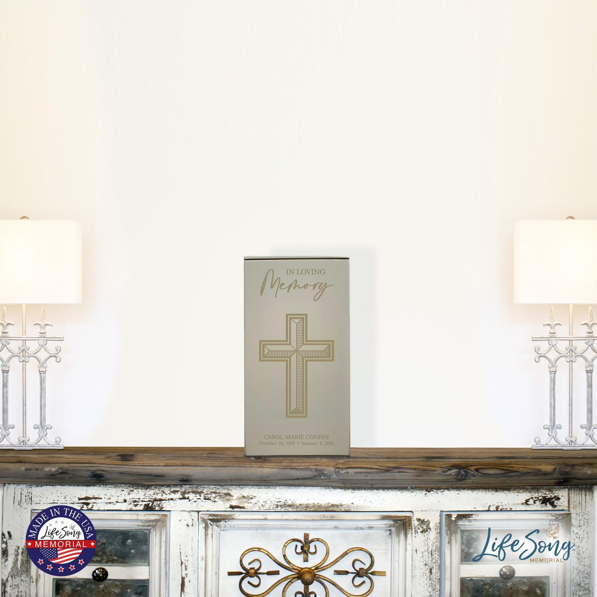 Personalized Funeral Wooden Keepsake Urn Box for Cherished Memories