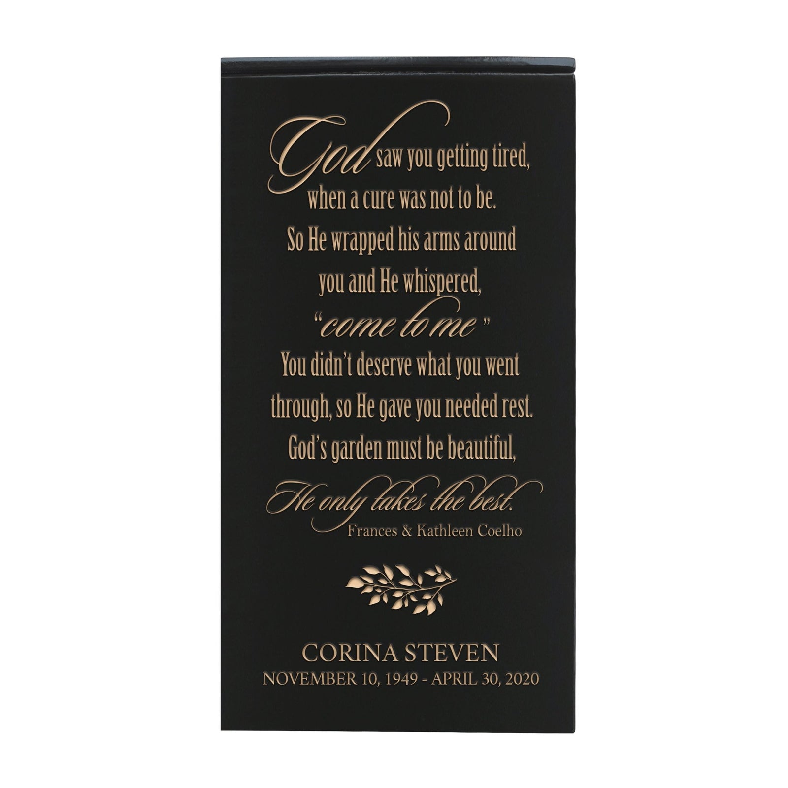  Elegant Engraved Wooden Keepsake Urn Box for Treasured Memories